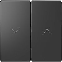 Лицевая панель Schneider Electric Merten D-Life для 2-кл. выключателя жалюзи антрацит картинка